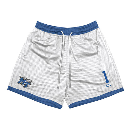 MTSU - NCAA Football : Nahzae Coz - White Shorts-0