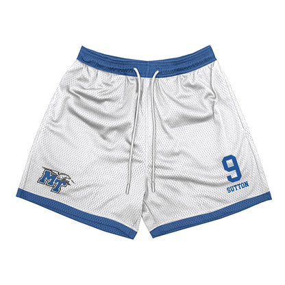 MTSU - NCAA Football : Hayes Sutton - White Shorts