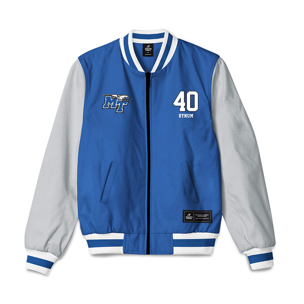 MTSU - NCAA Football : Anthony Bynum - Bomber Jacket