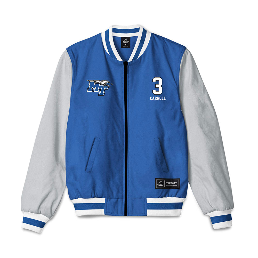 MTSU - NCAA Women's Soccer : Megan Carroll - Bomber Jacket