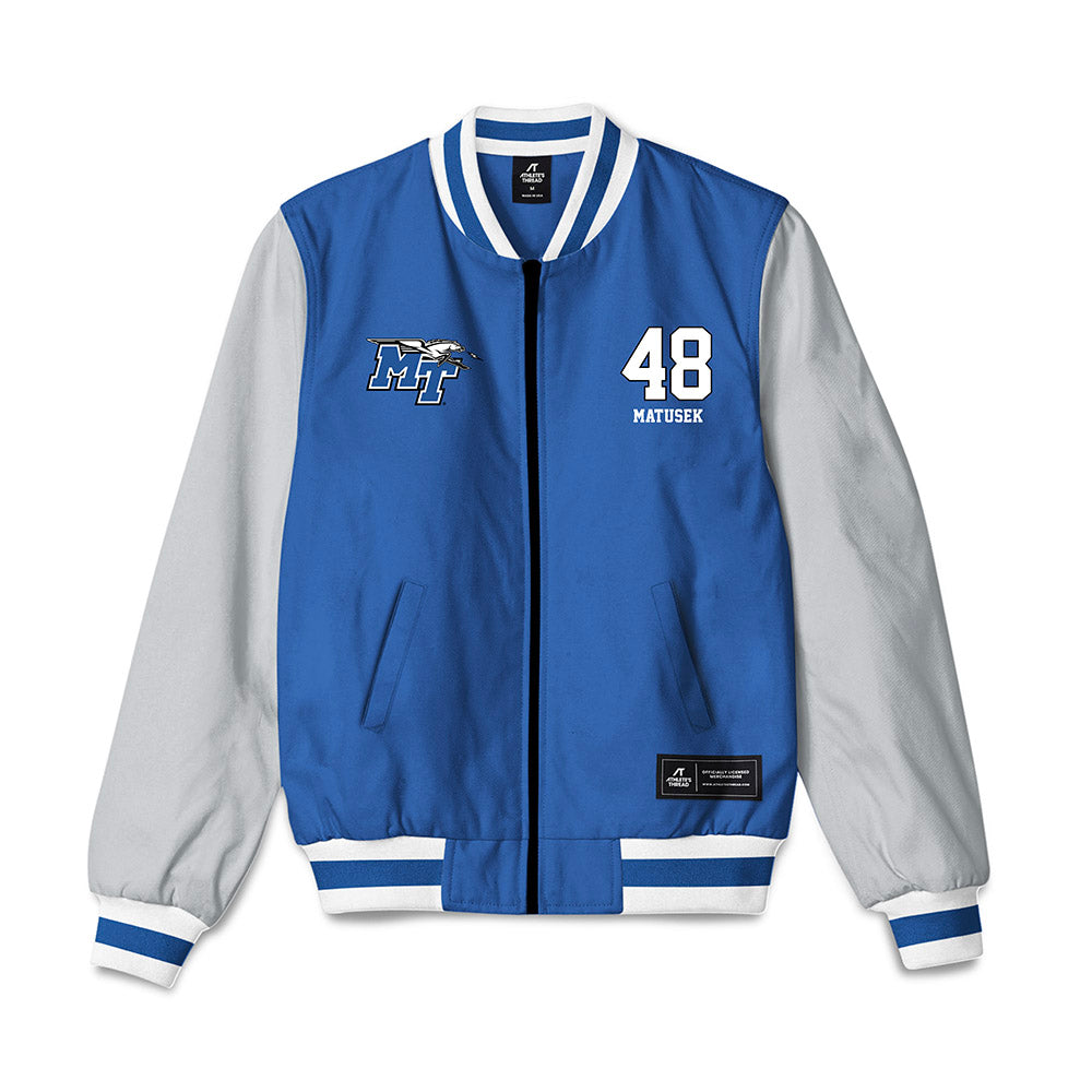 MTSU - NCAA Football : Ean Matusek - Bomber Jacket-0