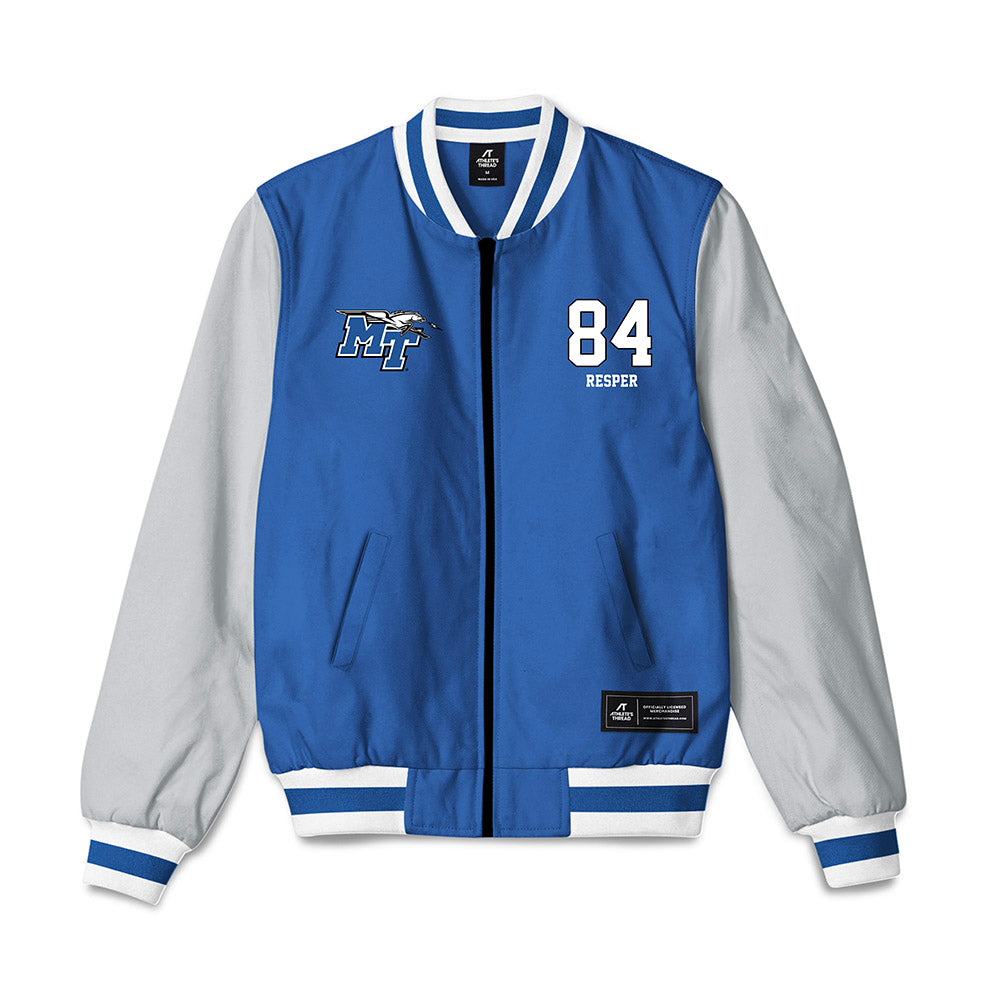 MTSU - NCAA Football : Tyson Resper - Bomber Jacket-0