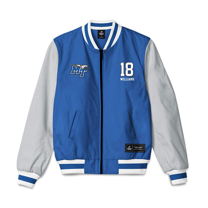 MTSU - NCAA Football : Xavier Williams - Bomber Jacket