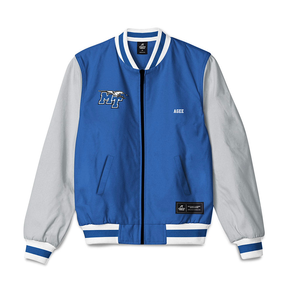 MTSU - NCAA Men's Golf : Joseph Agee - Bomber Jacket