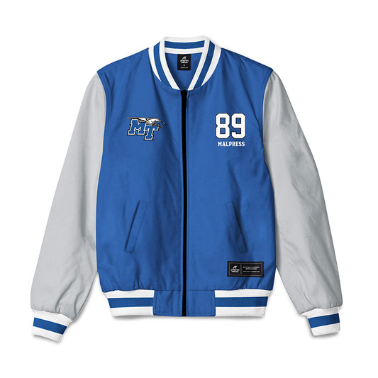 MTSU - NCAA Football : Darnell Malpress - Bomber Jacket-0