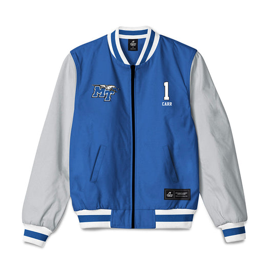 MTSU - NCAA Women's Volleyball : Logan Carr - Bomber Jacket-0