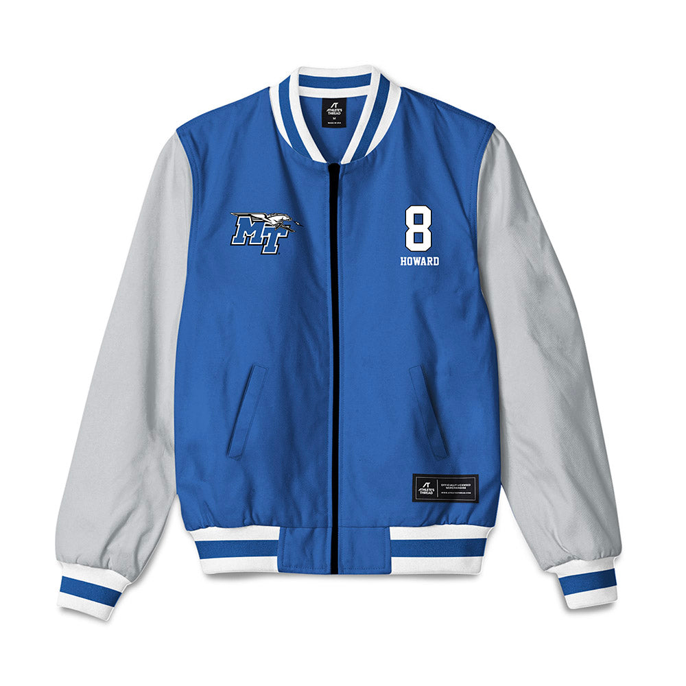 MTSU - NCAA Men's Basketball : Jax Howard - Bomber Jacket-0
