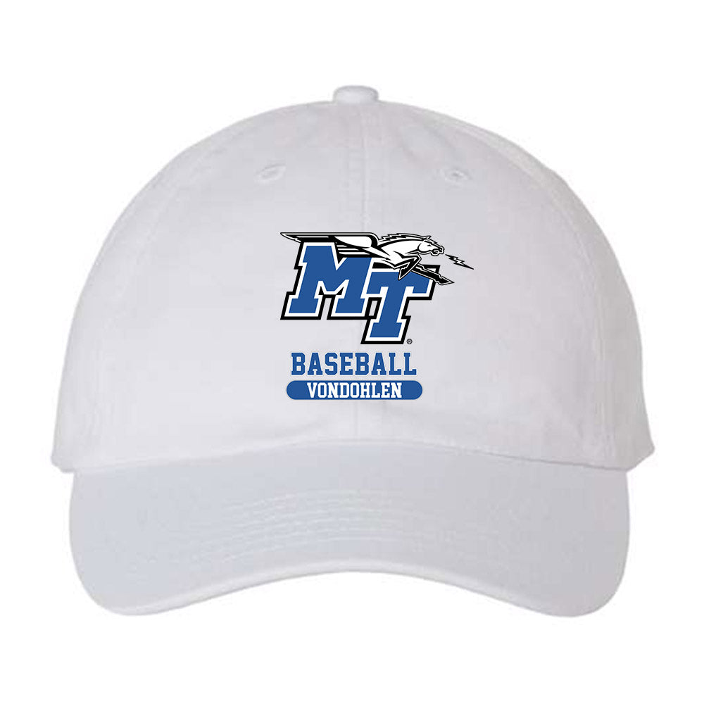 MTSU - NCAA Baseball : Brett Vondohlen - Dad Hat-0
