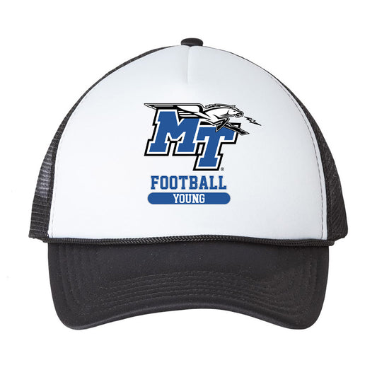 MTSU - NCAA Football : Alan Young - Trucker Hat-0