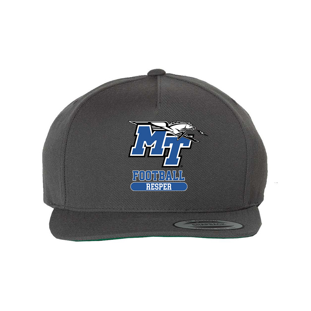 MTSU - NCAA Football : Tyson Resper - Snapback Hat-0