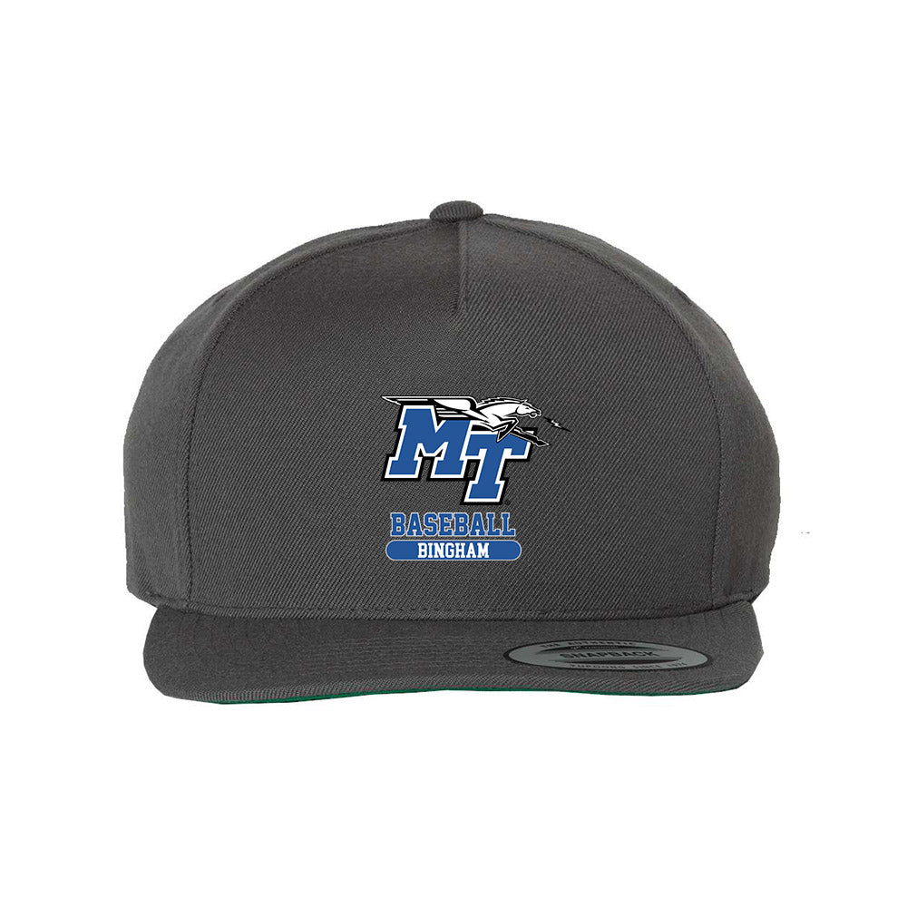 MTSU - NCAA Baseball : Logan Bingham - Snapback Hat