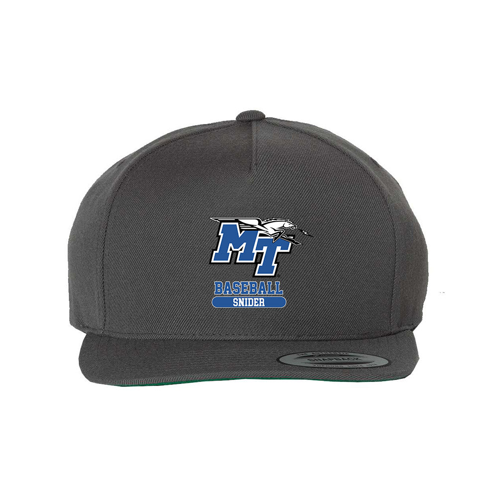 MTSU - NCAA Baseball : Eston Snider - Snapback Hat
