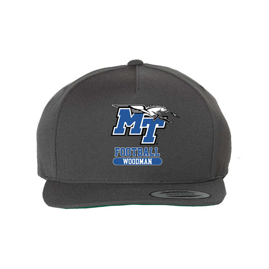 MTSU - NCAA Football : Baylen Woodman - Snapback Hat-0