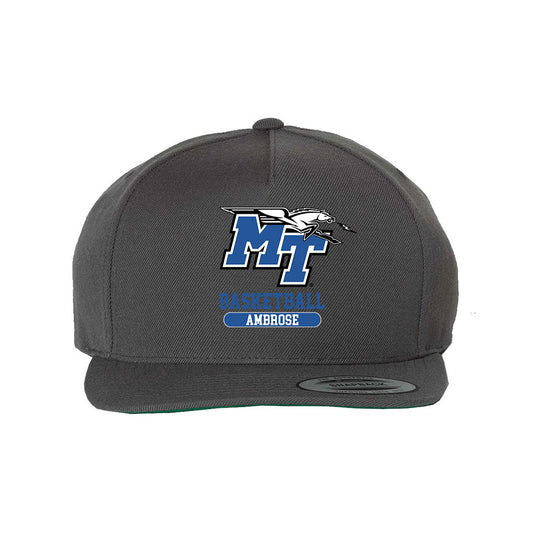 MTSU - NCAA Men's Basketball : Charvez Ambrose - Snapback Hat-0
