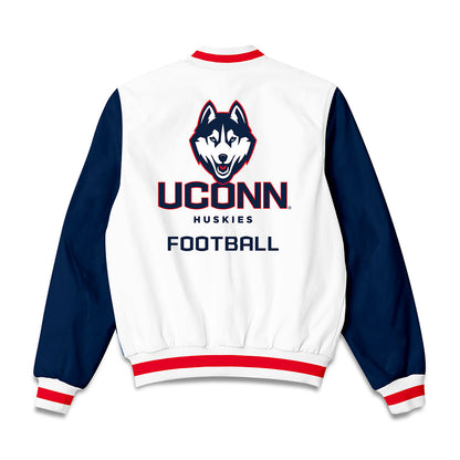 UConn - NCAA Football : Nathaniel Wallace-Dilling - Bomber Jacket-1