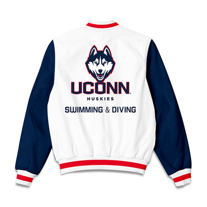 UConn - NCAA Women's Swimming & Diving : Lydia Gonzales - Bomber Jacket-1