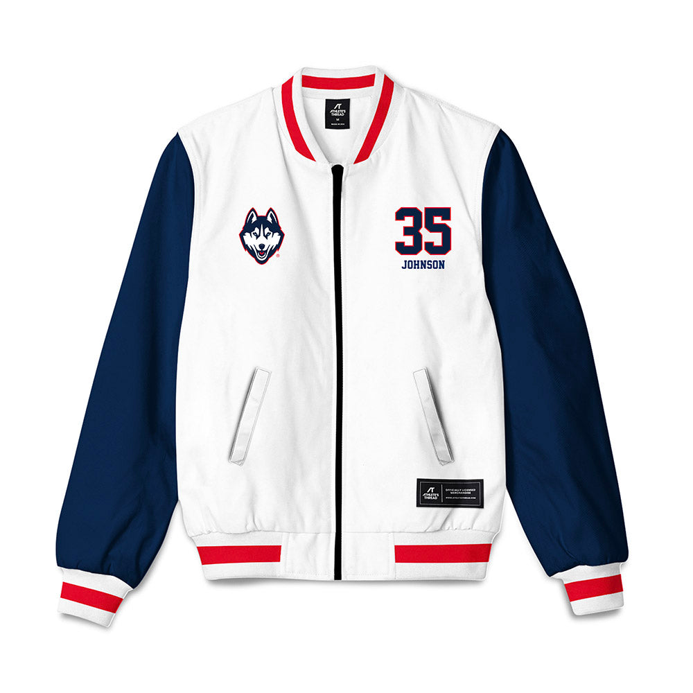 UConn - NCAA Men's Basketball : Samson Johnson - Bomber Jacket