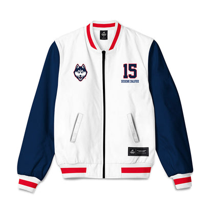 UConn - NCAA Women's Ice Hockey : Meghane Duchesne Chalifoux - Bomber Jacket