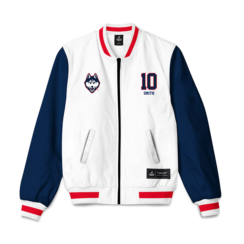 UConn - NCAA Football : Caleb Smith - Bomber Jacket-0