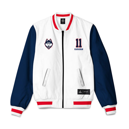 UConn - NCAA Men's Basketball : Alex Karaban - Bomber Jacket