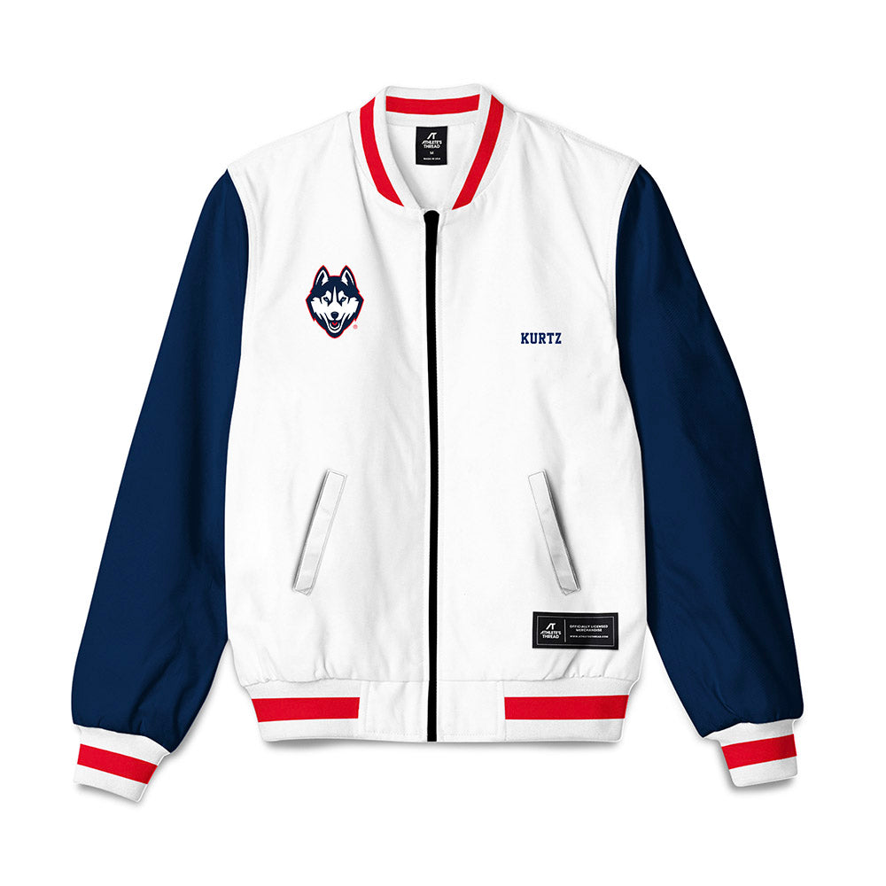 UConn - NCAA Men's Track & Field : Kyle Kurtz - Bomber Jacket-0