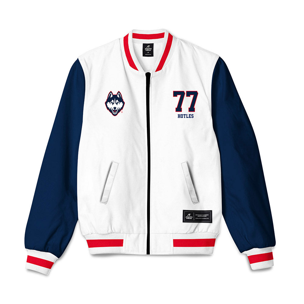 UConn - NCAA Women's Ice Hockey : Sadie Hotles - Bomber Jacket-0