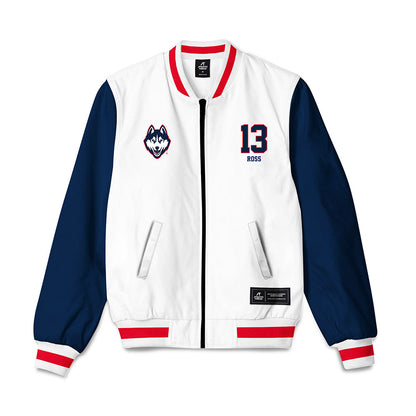 UConn - NCAA Men's Basketball : Jacob ROSS - Bomber Jacket-0