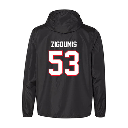 UConn - NCAA Football : Christos Zigoumis - Windbreaker-1