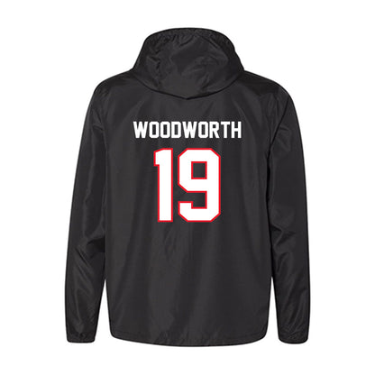 UConn - NCAA Women's Ice Hockey : Megan Woodworth - Windbreaker