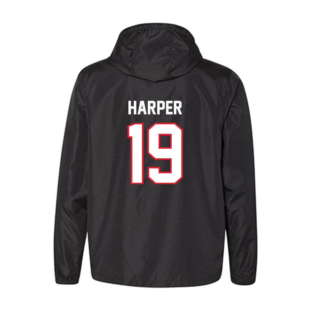 UConn - NCAA Football : Jackson Harper - Windbreaker