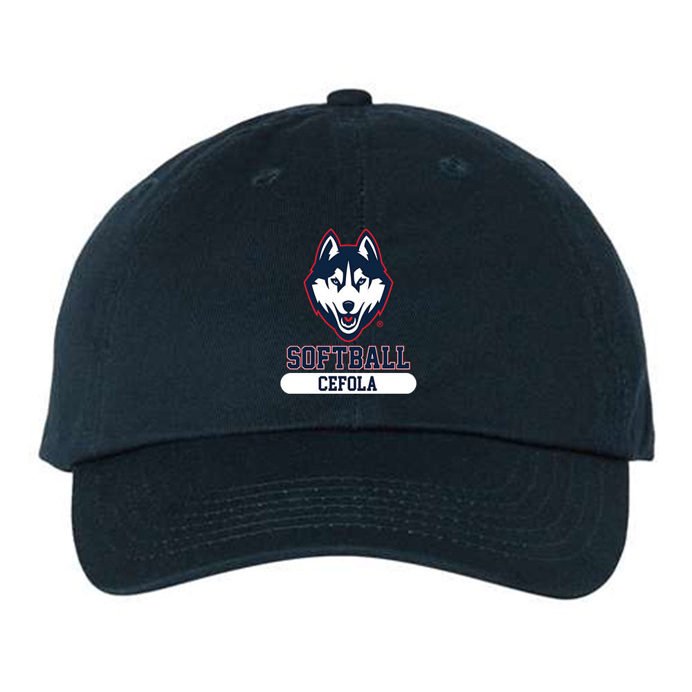 UConn - NCAA Softball : Bella Cefola - Dad Hat-0