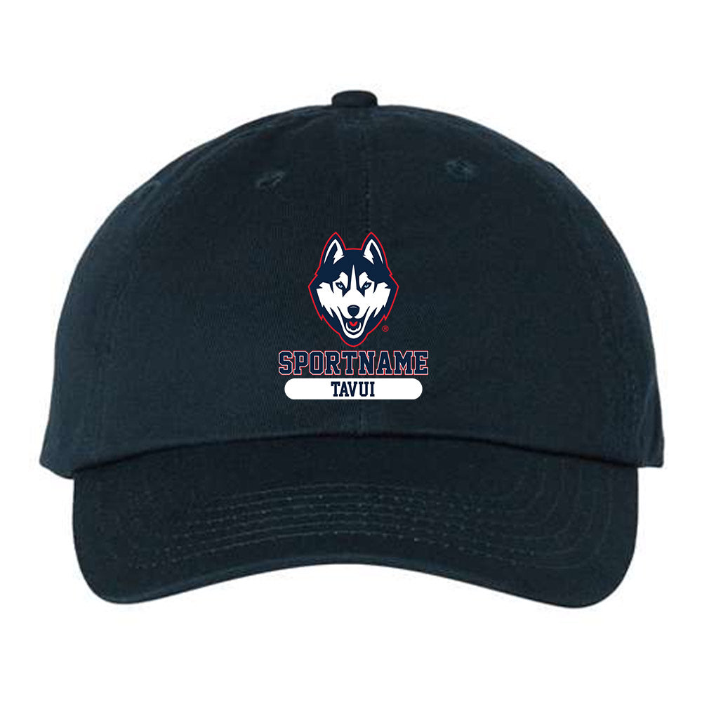 UConn - NCAA Football : Josh Tavui - Dad Hat-0