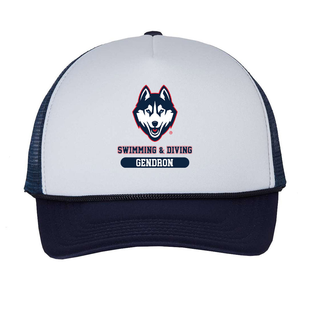 UConn - NCAA Women's Swimming & Diving : Camille Gendron - Trucker Hat-0
