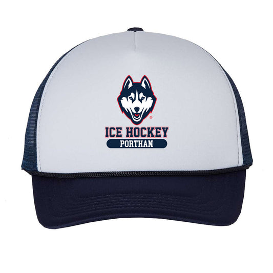 UConn - NCAA Women's Ice Hockey : Taylor Porthan - Trucker Hat-0