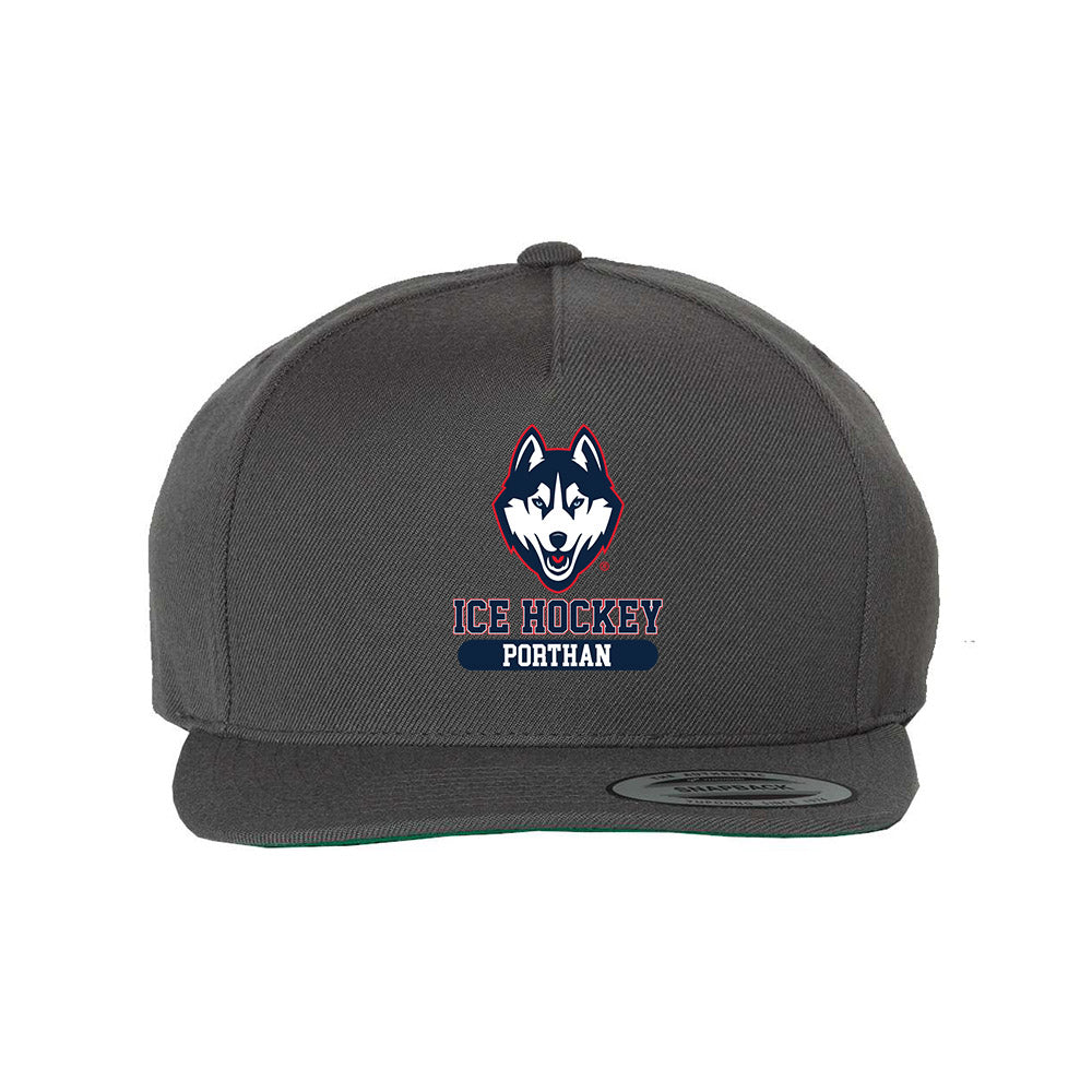 UConn - NCAA Women's Ice Hockey : Taylor Porthan - Snapback Hat-0