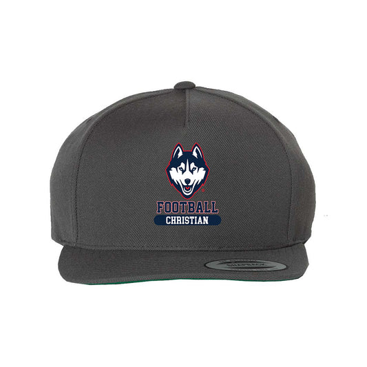 UConn - NCAA Football : Kenji Christian - Snapback Hat-0