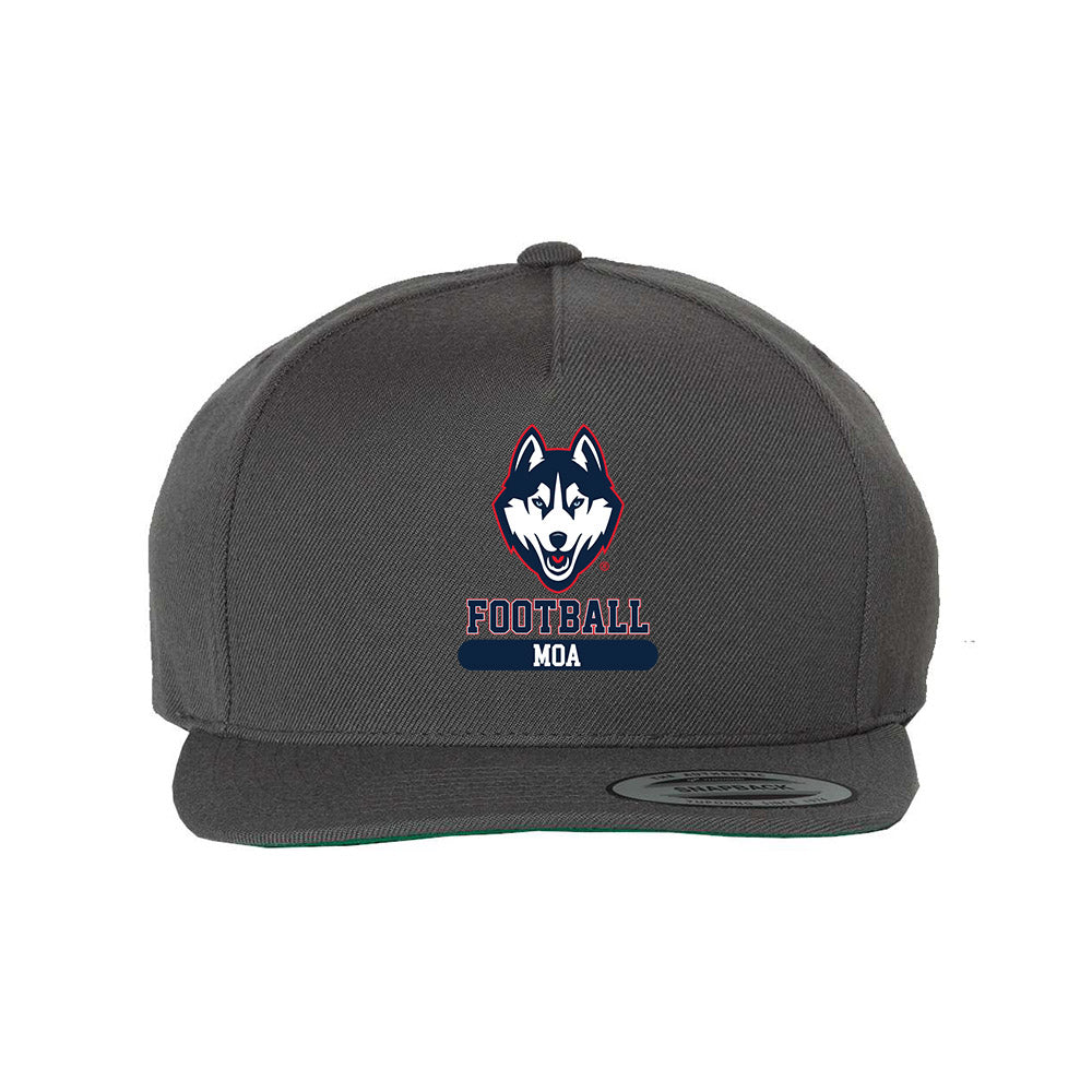 UConn - NCAA Football : Sione Moa - Snapback Hat-0