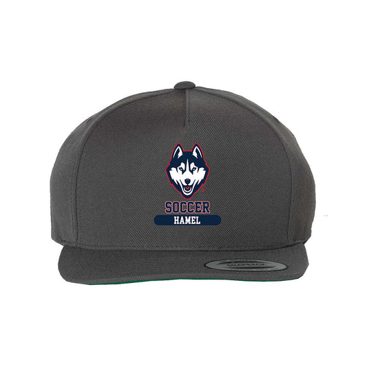 UConn - NCAA Men's Soccer : Johan Hamel - Snapback Hat-0