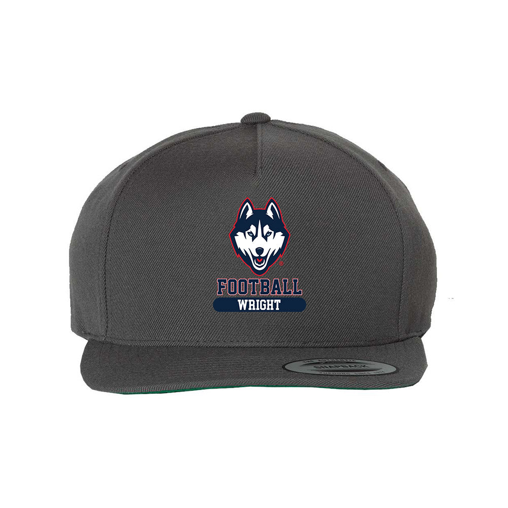 UConn - NCAA Football : Jordan Wright - Snapback Hat-0