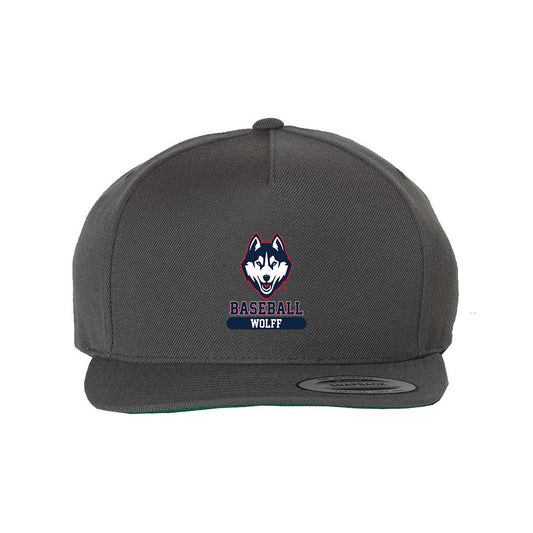 UConn - NCAA Baseball : Devin Wolff - Snapback Hat