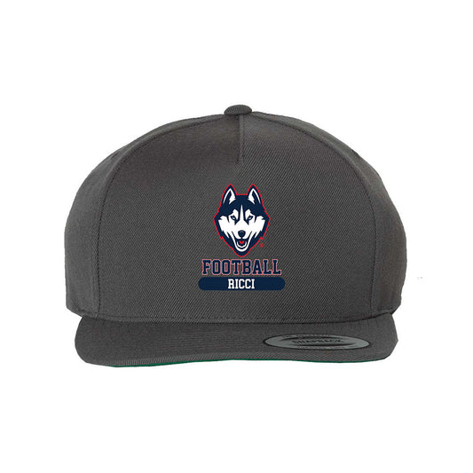 UConn - NCAA Football : Leo Ricci - Snapback Hat-0