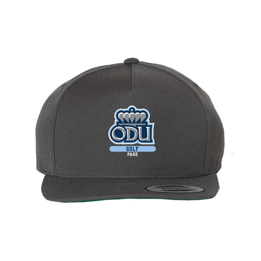 Old Dominion - NCAA Men's Golf : James Page - Snapback Hat-0