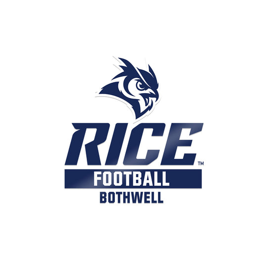 Rice - NCAA Football : Ian Bothwell - Sticker-0