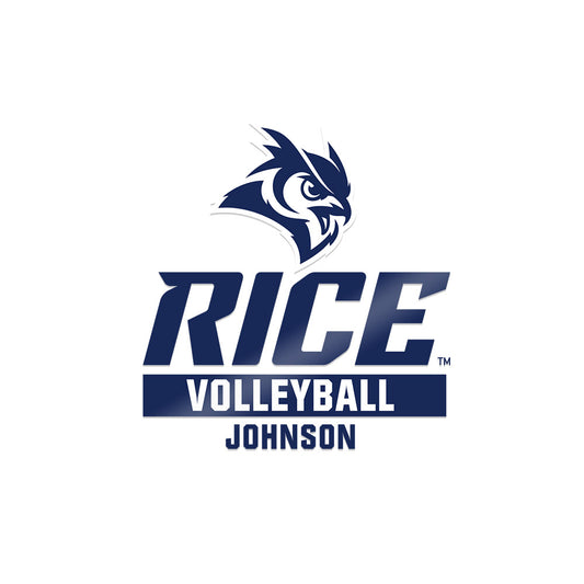 Rice - NCAA Women's Volleyball : Taylor Johnson - Sticker-0