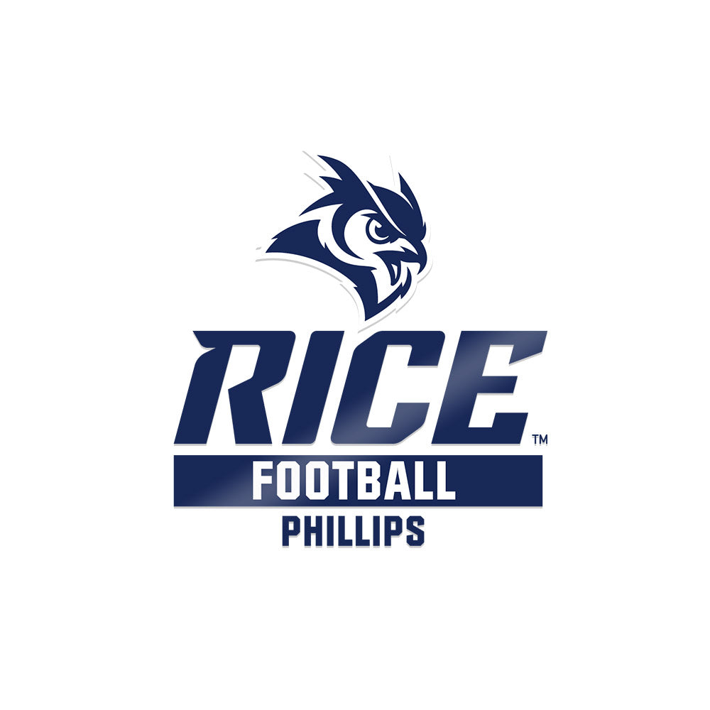 Rice - NCAA Football : Rhys Phillips - Sticker-0