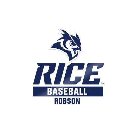 Rice - NCAA Baseball : Colin Robson - Sticker-0