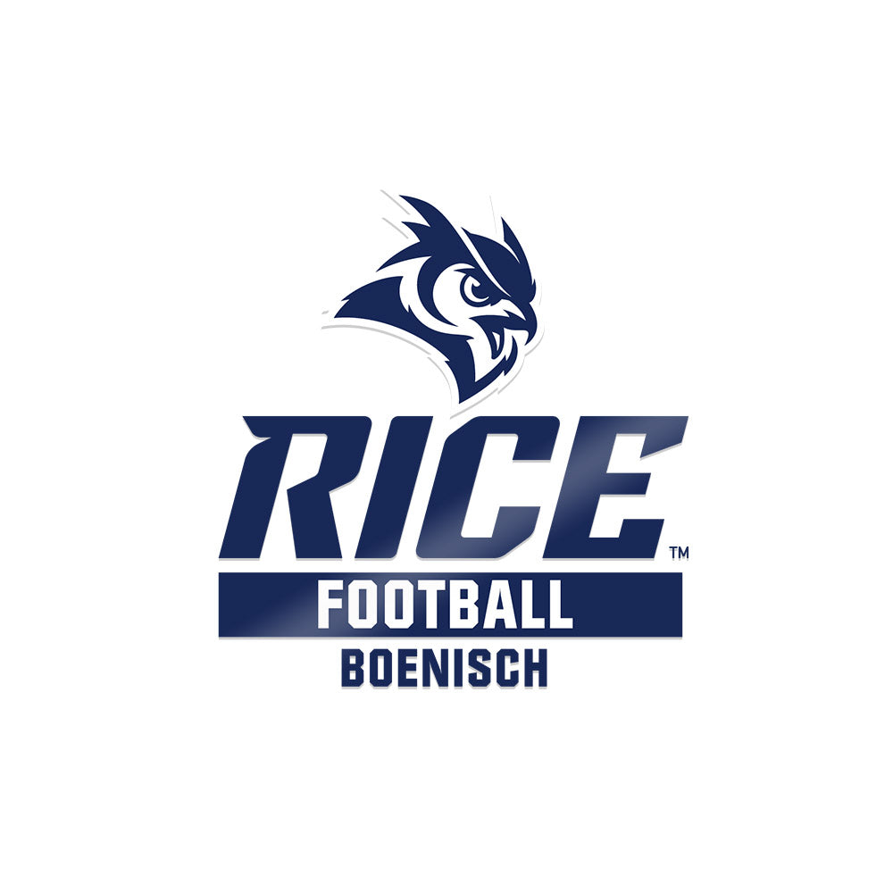 Rice - NCAA Football : Blake Boenisch - Sticker-0