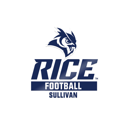 Rice - NCAA Football : Sean Sullivan - Sticker-0