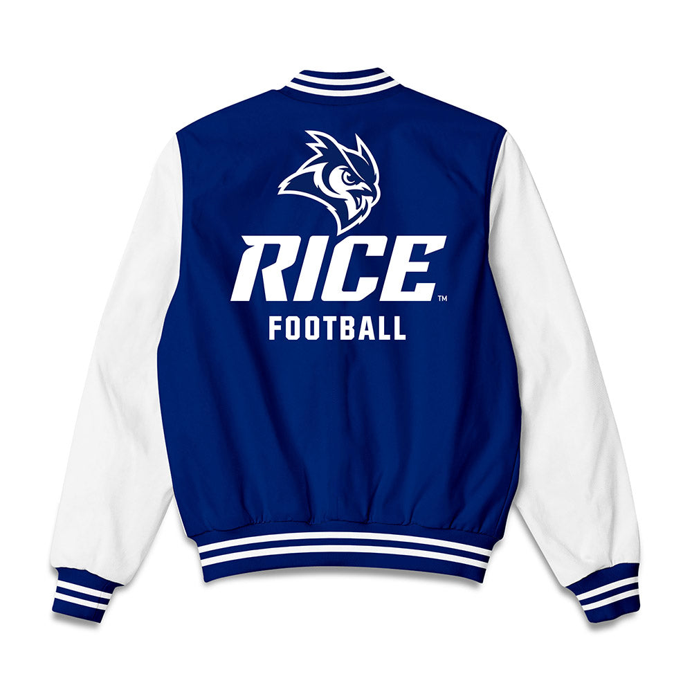 Rice - NCAA Football : Micah Barnett - Bomber Jacket