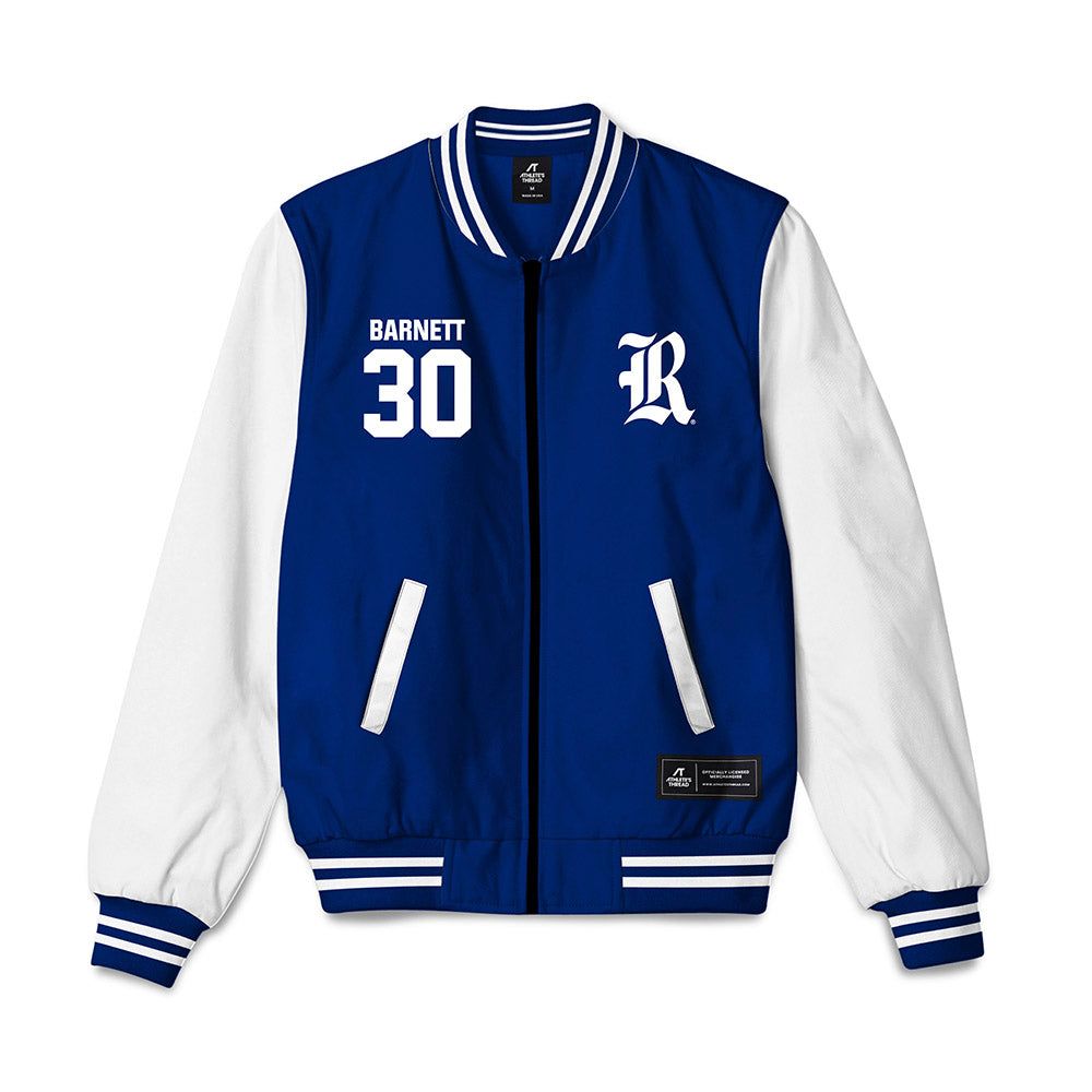 Rice - NCAA Football : Micah Barnett - Bomber Jacket